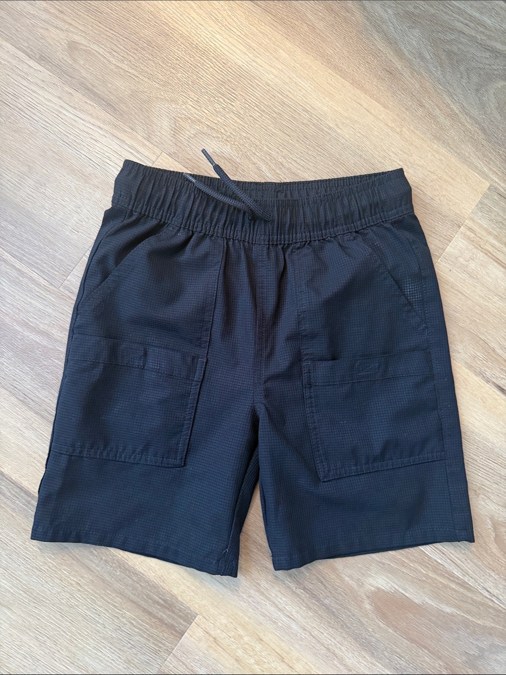 Place Black Lightweight Cargo Utility Shorts